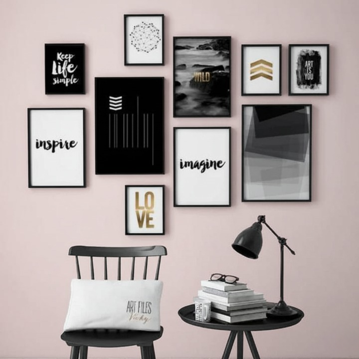 Motivational Wooden Wall Art Frame Set of 10 | Inspirational Quotes